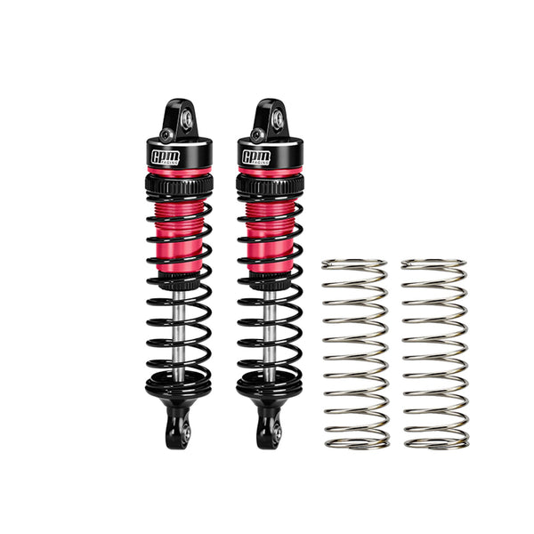 Aluminum Alloy Rear Shock Absorbers 74mm For Arrma 1/16 Mini Kraton 3S Speed Truck-ARA2508 Upgrades - Red