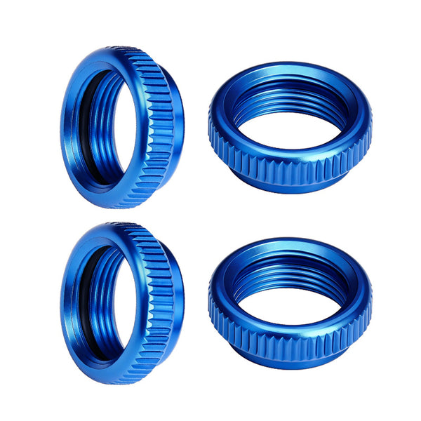 Aluminum 6061-T6 Alloy Shock Collars For Arrma 1/16 Mini Kraton 3S Speed Truck-ARA2508 Upgrades - Blue