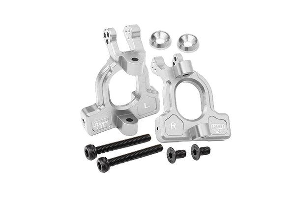 Arrma 1/10 KRATON 4S BLX Aluminum Front C Hubs - 2Pc Set Silver