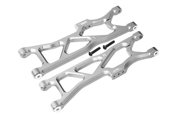 Arrma 1/10 KRATON 4S BLX Aluminum Rear Lower Arms - 2Pc Set Silver