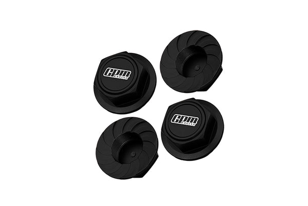 Aluminum Wheel Lock For Arrma 1:5 KRATON 8S BLX / OUTCAST 8S BLX / KRATON EXB Roller - 4Pc Set Black
