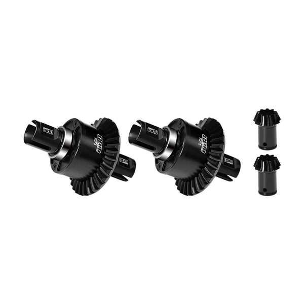 20CrInTiH Steel + 7075 Alloy Front & Rear Complete Differential 30/9T For ARRMA 1/5 KRATON 8S EXB OUTCAST 8S EXB - Black