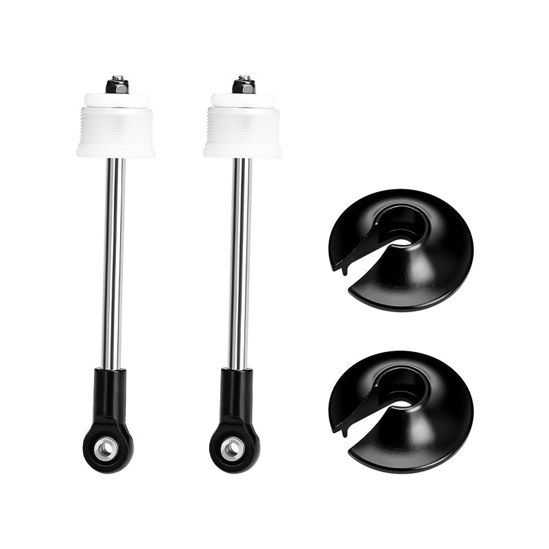 4140 Carbon Steel + Aluminum 6061-T6 Front Shock Absorber Shaft Core Kit For Arrma 1:5 Kraton 8S 4X4 / Kraton 8S EXB Brushless Speed Truck Upgrades - Black