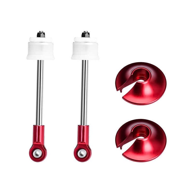 4140 Carbon Steel + Aluminum 6061-T6 Rear Shock Absorber Shaft Core Kit For Arrma 1:5 Kraton 8S EXB 4X4 Brushless Speed Truck / Outcast 8S EXB 4X4 Brushless Stunt Truck Upgrades - Red