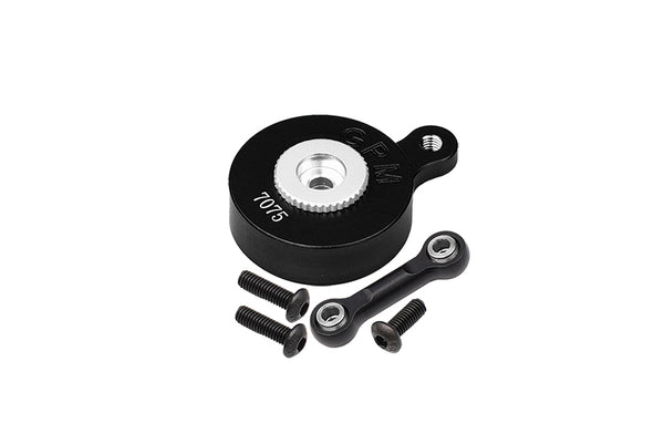 Aluminum 7075 Direct Mount Servo Saver (23T Spline) With Fix Link For Arrma 1:8 MOJAVE / VENDETTA / INFRACTION / 1:10 VORTEKS / SENTON / BIG ROCK / OUTCAST / GRANITE / KRATON / SENTON Upgrades - Black