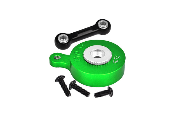 Aluminum 7075 Direct Mount Servo Saver (25T Spline) With Fix Link For Arrma 1:10 VORTEKS / SENTON / BIG ROCK / OUTCAST / GRANITE / KRATON / SENTON / 1:8 MOJAVE / VENDETTA / INFRACTION Upgrades - Green
