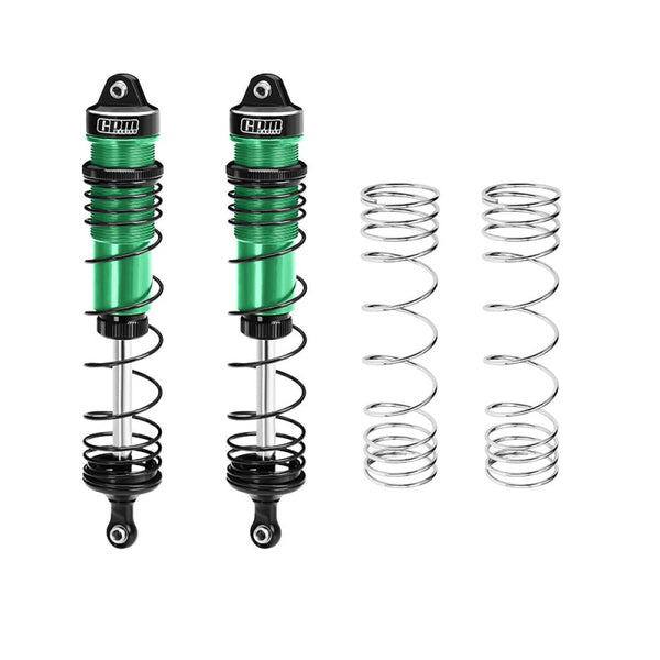 Aluminum 6061-T6 Alloy Progressive Spring Rear Shock 144mm For Arrma 1/8 MOJAVE 4X4 4S BLX Desert Truck RTR-ARA4404 Upgrades - Green