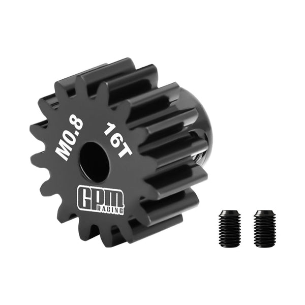 R/C Car Upgrade Parts : 40Cr Steel Motor Gear 16T (32 Pitch, Module 0.8mm, Motor Tooth Diameter 3.175mm, Tooth Surface Outer Diameter 14.1mm)