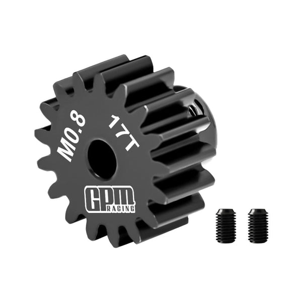 R/C Car Upgrade Parts : 40Cr Steel Motor Gear 17T (32 Pitch, Module 0.8mm, Motor Tooth Diameter 3.175mm, Tooth Surface Outer Diameter 15.1mm)