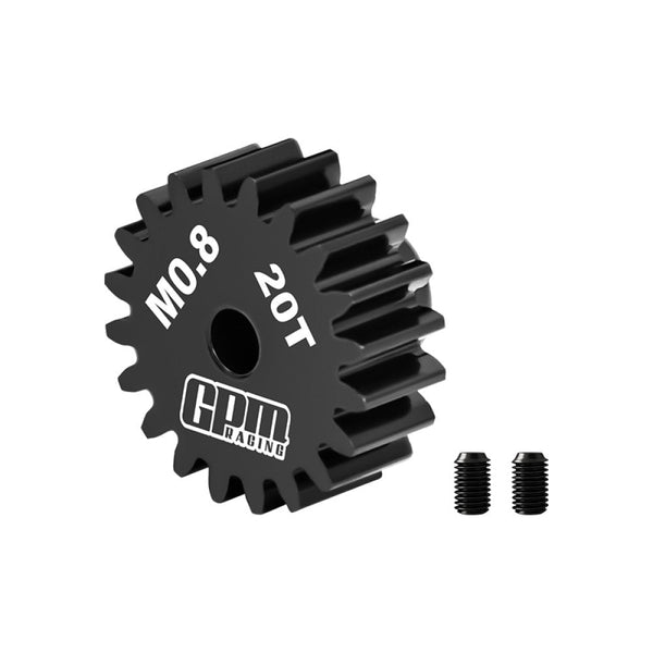 R/C Car Upgrade Parts : 40Cr Steel Motor Gear 20T (32 Pitch, Module 0.8mm, Motor Tooth Diameter 3.175mm, Tooth Surface Outer Diameter 17.4mm)