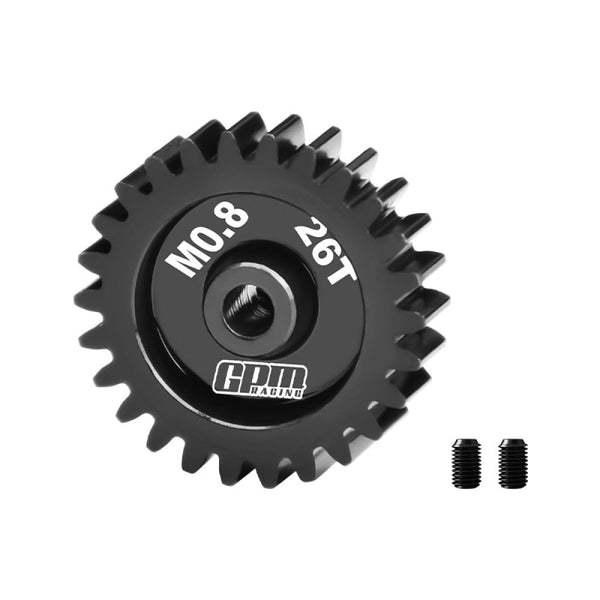 R/C Car Upgrade Parts : 40Cr Steel Motor Gear 26T (32 Pitch, Module 0.8mm, Motor Tooth Diameter 3.175mm, Tooth Surface Outer Diameter 22.2 mm)