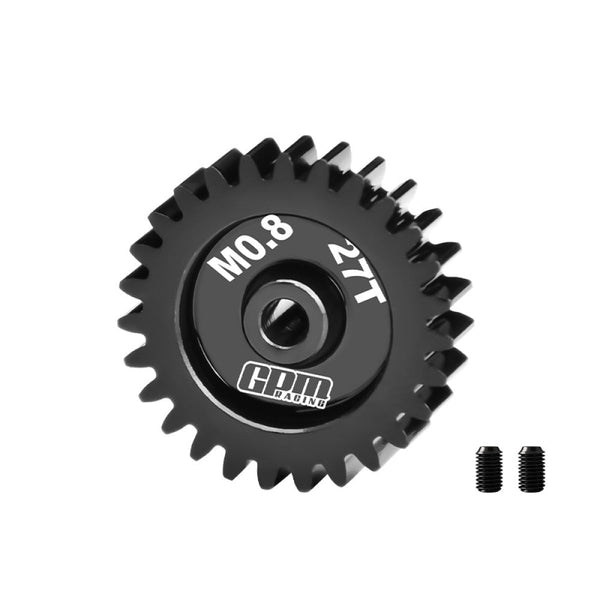 R/C Car Upgrade Parts : 40Cr Steel Motor Gear 27T (32 Pitch, Module 0.8mm, Motor Tooth Diameter 3.175mm, Tooth Surface Outer Diameter 23.1mm)