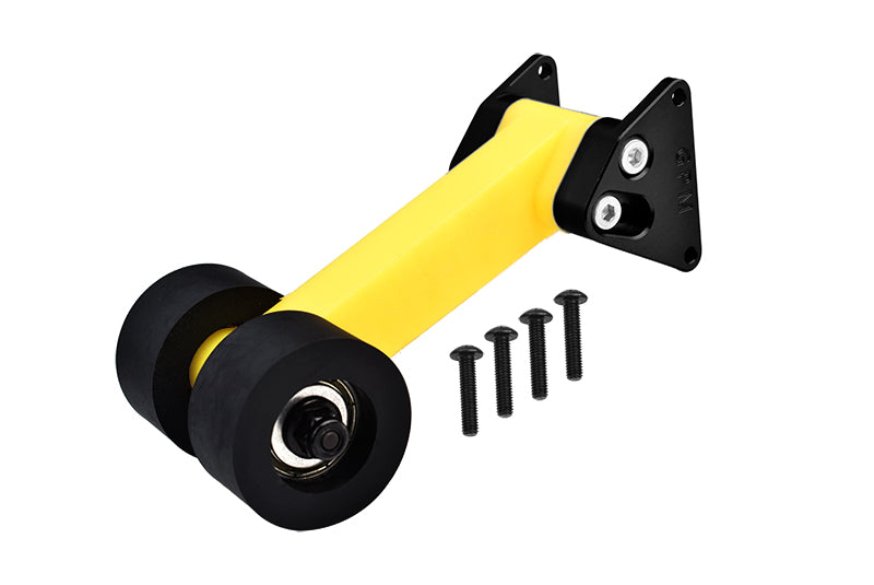 Special Material Rear Wing Mount With Wheelie Set For Arrma 1/10 Gorgon 4X2 Mega 550 Brushed Monster Truck-ARA3230 Upgrades - Black