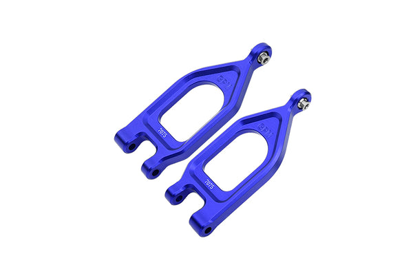 Aluminum 7075 Front Upper Suspension Arms For Arrma 1/10 GORGON 4X2 Mega 550 Brushed Monster Truck-ARA3230 - Blue