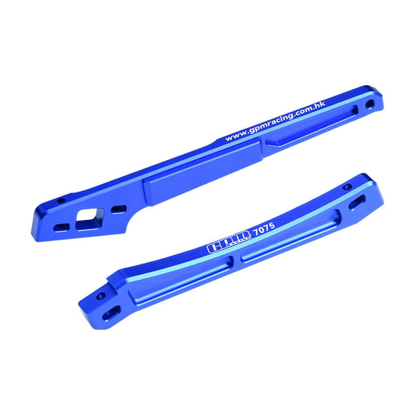 Aluminum 7075 Alloy Front And Rear Chassis Brace For Arrma 1/8 KRATON 6S EXB / KRATON 6S V6 Speed Truck Upgrades - Blue