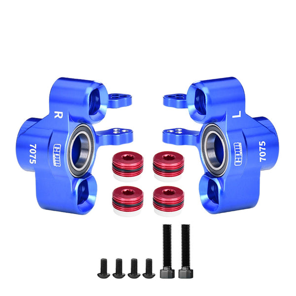 Aluminum 7075 Alloy Front Steering Block (Larger Outer Bearings) For Arrma 1/8 Kraton 6S EXB Notorious 6S V6 - Blue