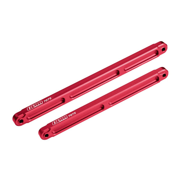 Aluminum 7075 Alloy Center Brace Bar ARA320762 + ARA320763 For Arrma 1/8 KRATON 6S EXB V6 Speed Truck Upgrades - Red