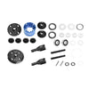 20CrMnTi Steel + 7075 Alloy Front Or Rear Complete Differential For Arrma 1:8 KRATON 6S V6 / NOTORIOUS V6 / OUTCAST / TALION / 1:7 MOJAVE EXB / FIRETEAM / BIG ROCK 6S Upgrade Parts - Blue