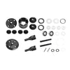 20CrMnTi Steel + 7075 Alloy Front Or Rear Complete Differential For Arrma 1:8 KRATON 6S V6 / NOTORIOUS V6 / OUTCAST / TALION / 1:7 MOJAVE EXB / FIRETEAM / BIG ROCK 6S Upgrade Parts - Black