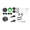 20CrMnTi Steel + 7075 Alloy Front Or Rear Complete Differential For Arrma 1:8 KRATON 6S V6 / NOTORIOUS V6 / OUTCAST / TALION / 1:7 MOJAVE EXB / FIRETEAM / BIG ROCK 6S Upgrade Parts - Green