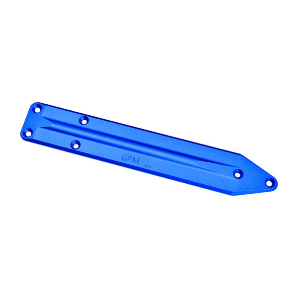 Aluminum 7075 Alloy Rear Chassis Skid Plate Brace For Arrma 1:8 KRATON 6S EXB / KRATON 6S V6 / KRATON 6S V5 Speed Truck Upgrades - Blue