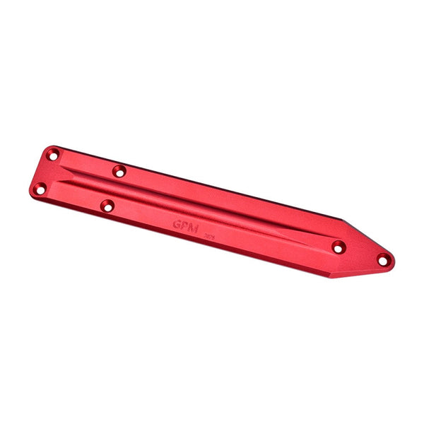 Aluminum 7075 Alloy Rear Chassis Skid Plate Brace For Arrma 1:8 KRATON 6S EXB / KRATON 6S V6 / KRATON 6S V5 Speed Truck Upgrades - Red