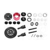 20CrMnTi Steel Main Gear 47T  1.0 + Aluminum 7075 Alloy Center Complete Differential For Arrma 1:8 KRATON 6S / OUTCAST / TALION / NOTORIOUS / 1:7 MOJAVE 6S / FIRETEAM / BIG ROCK - Red