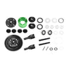20CrMnTi Steel Main Gear 50T  1.0 + Aluminum 7075 Alloy Center Complete Differential For Arrma 1:8 KRATON 6S / OUTCAST / TALION / NOTORIOUS / 1:7 MOJAVE 6S / FIRETEAM / BIG ROCK - Green