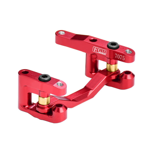 Aluminum 7075-T6 Alloy Steering Set For Arrma /16 QUAKE GORGON MOJAVE GROM 1/18 GRANITE 1/14 TYPHON GROM 1/12 LOSI NASCAR - Red