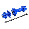 Aluminum 7075-T6 Front & Rear Wheel Hub Hex (Enlarged Inner Bearing) For LOSI 1:4 Promoto-MX Motorcycle Motorbike RTR LOS06000 LOS06002 Upgrades - Blue