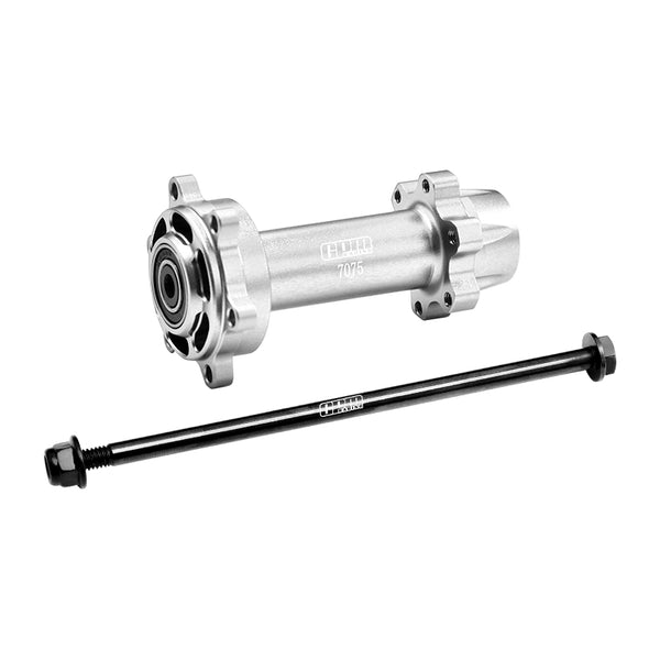 Aluminum 7075-T6 Rear Wheel Hub Hex (Enlarged Inner Bearing) For LOSI 1:4 Promoto-MX Motorcycle Motorbike RTR LOS06000 LOS06002 Upgrades - Silver