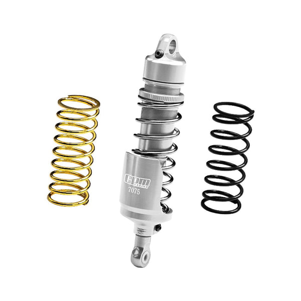 Aluminum 7075 Alloy Rear Shock Absorbers For LOSI 1:4 Promoto-MX Motorcycle Dirt Bike RTR FXR LOS06000 LOS06002 / Promoto-SM FXR Supermoto Motorcycle RTR LOS2272 LOS2310 Upgrades - Silver