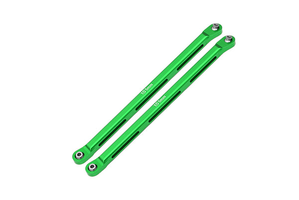 Axial 1/10 RBX10 Ryft 4WD Rock Bouncer AXI03005 Aluminum Rear Chassis Links Parts Tree - 2Pc Set Green - JTeamhobbies