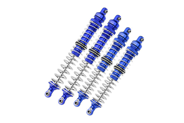 Axial 1/10 RBX10 Ryft 4WD Rock Bouncer Aluminum Upgrade Combo Set C (Front + Rear Spring Dampers) - Blue