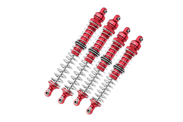 Axial 1/10 RBX10 Ryft 4WD Rock Bouncer Aluminum Upgrade Combo Set C (Front + Rear Spring Dampers) - Red