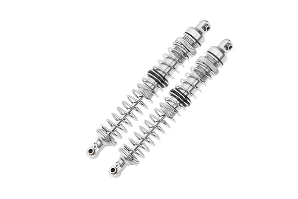 Axial 1/10 RBX10 Ryft 4WD Rock Bouncer AXI03005 Aluminum Front Spring Dampers (130mm) - 2Pc Set Silver
