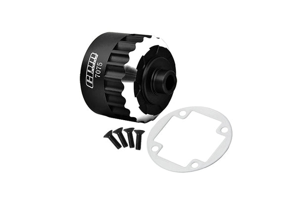 Aluminum 7075 Alloy Front Or Center Or Rear Diff Housing For LOSI 1:6 Super Baja Rey 4x4-LOS05013 / Super Baja Rey 2.0 Brushless Desert Truck-LOS05021 Upgrades - Black