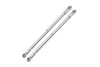 Losi 1/6 4WD Super Baja Rey 2.0 LOS05021 Stainless Steel Adjustable Rear Upper Chassis Link Tie Rods With Aluminium Ends - 2Pc Set Silver