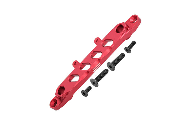 Aluminum Front Chassis Brace For Axial 1/6 SCX6 Jeep JLU Wrangler AXI05000 - 5Pc Set Red