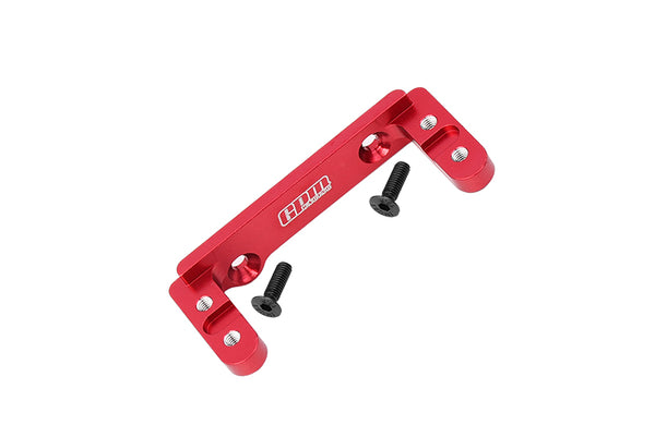 Aluminum 2-Speed Transmission Servo Mount For Axial 1/6 SCX6 Jeep JLU Wrangler AXI05000 - 3Pc Set Red