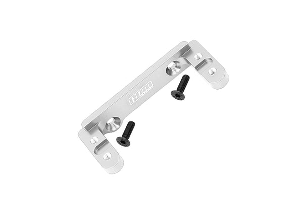 Aluminum 2-Speed Transmission Servo Mount For Axial 1/6 SCX6 Jeep JLU Wrangler AXI05000 - 3Pc Set Silver