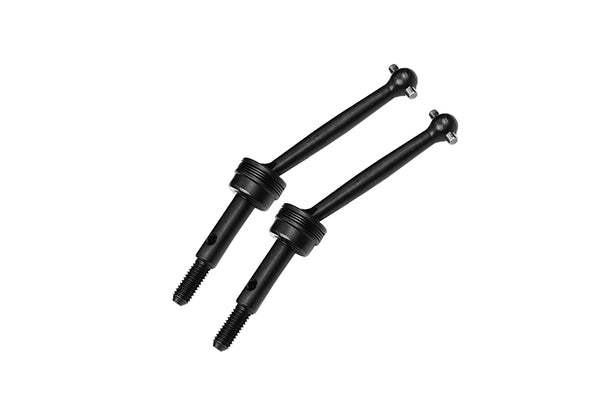 Harden Steel #45 Front CVD Shaft For 1/10 Traxxas Ford GT 4-Tec 2.0 83056-4 / 4-Tec 3.0 93054-4 - 1Pr Set Black