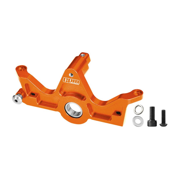 Aluminum 7075-T6 Alloy Bearing Motor Mount For Traxxas 1:10 Slash 4X4 / Hoss 3S / Bigfoot 4X4 / Ford Raptor R Ultimate / Stampede 4WD Upgrades - Orange