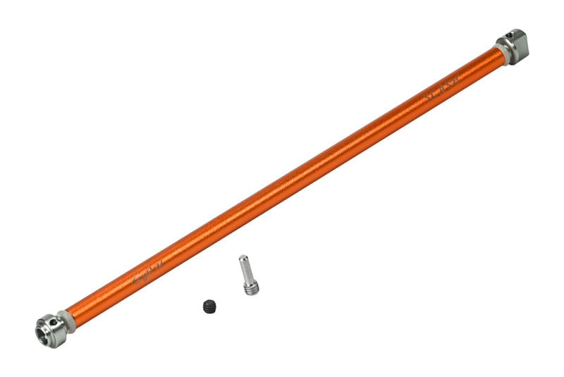 Traxxas Slash 4x4 LCG Aluminum Main Shaft With Hard Steel Ends - 1Pc Set Orange