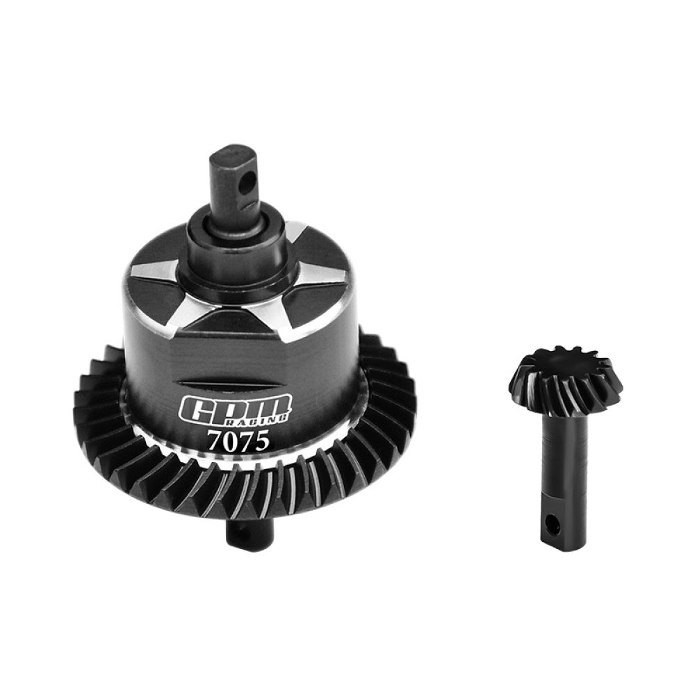 4140 Carbon Steel + 7075 Alloy Front Complete Differential For Traxxas 1:10 Slash 4X4 / Rustler VXL / Slash Low-CG / Hoss 3S / 1:8 Jato 4X4 VXL / 1:7 XO-01 Upgrade Parts - Black