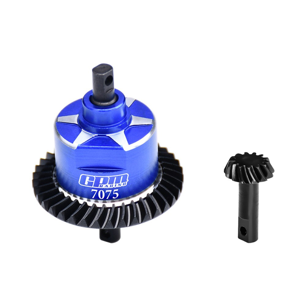 4140 Carbon Steel + 7075 Alloy Front Complete Differential For Traxxas 1:10 Slash 4X4 / Rustler VXL / Slash Low-CG / Hoss 3S / 1:8 Jato 4X4 VXL / 1:7 XO-01 Upgrade Parts - Blue