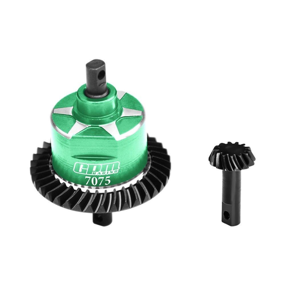 4140 Carbon Steel + 7075 Alloy Front Complete Differential For Traxxas 1:10 Slash 4X4 / Rustler VXL / Slash Low-CG / Hoss 3S / 1:8 Jato 4X4 VXL / 1:7 XO-01 Upgrade Parts - Green