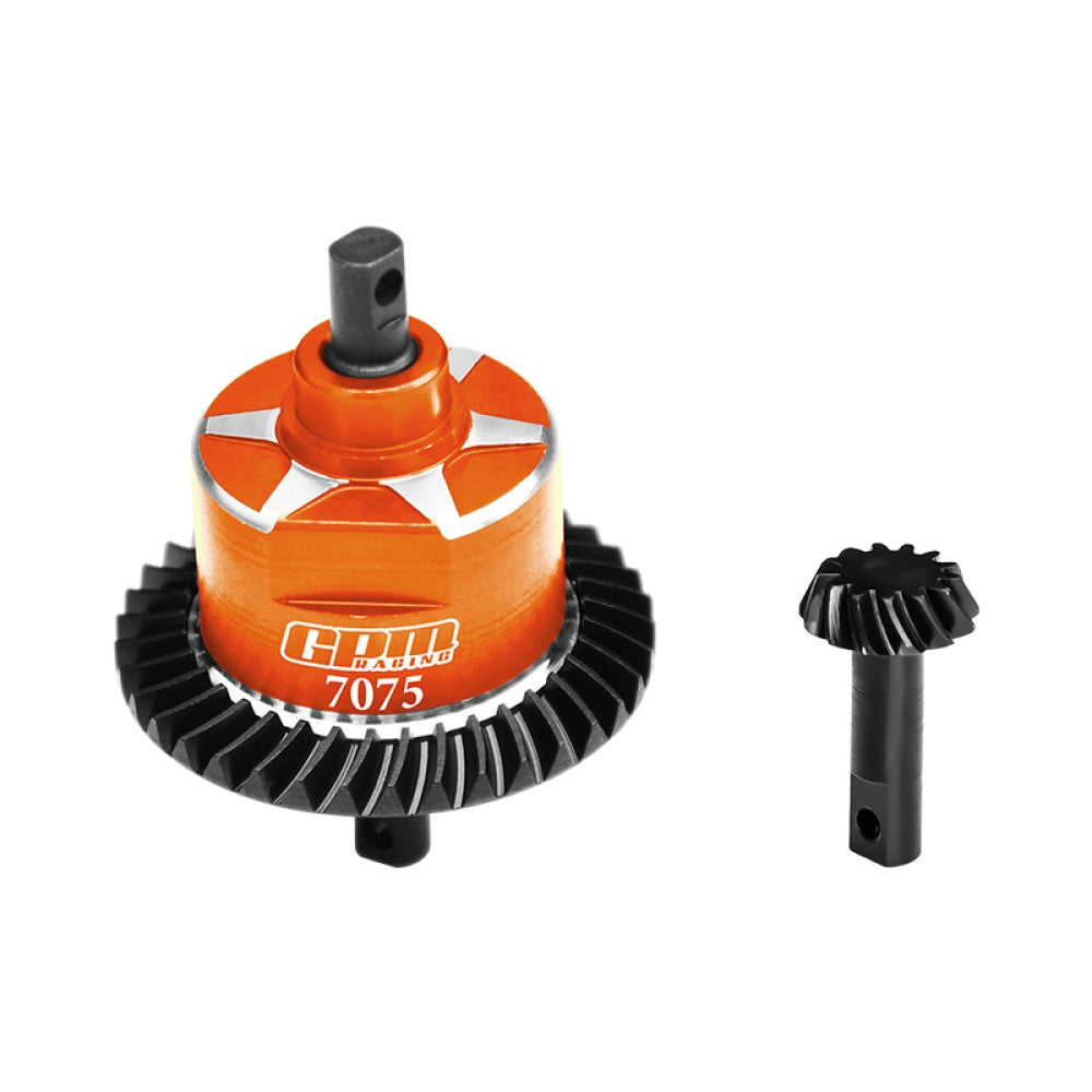 4140 Carbon Steel + 7075 Alloy Front Complete Differential For Traxxas 1:10 Slash 4X4 / Rustler VXL / Slash Low-CG / Hoss 3S / 1:8 Jato 4X4 VXL / 1:7 XO-01 Upgrade Parts- Orange