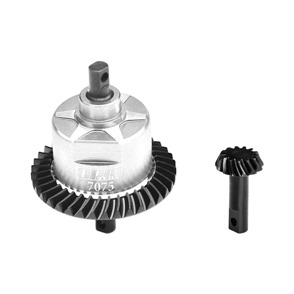 4140 Carbon Steel + 7075 Alloy Front Complete Differential For Traxxas 1:10 Slash 4X4 / Rustler VXL / Slash Low-CG / Hoss 3S / 1:8 Jato 4X4 VXL / 1:7 XO-01 Upgrade Parts - Silver