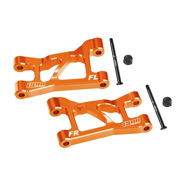 Aluminum 7075-T6 Alloy Front Upper Suspension Arms For Traxxas 1/16 Mini Slash 4X4 Short Course Truck-108164-1 Upgrades - Orange